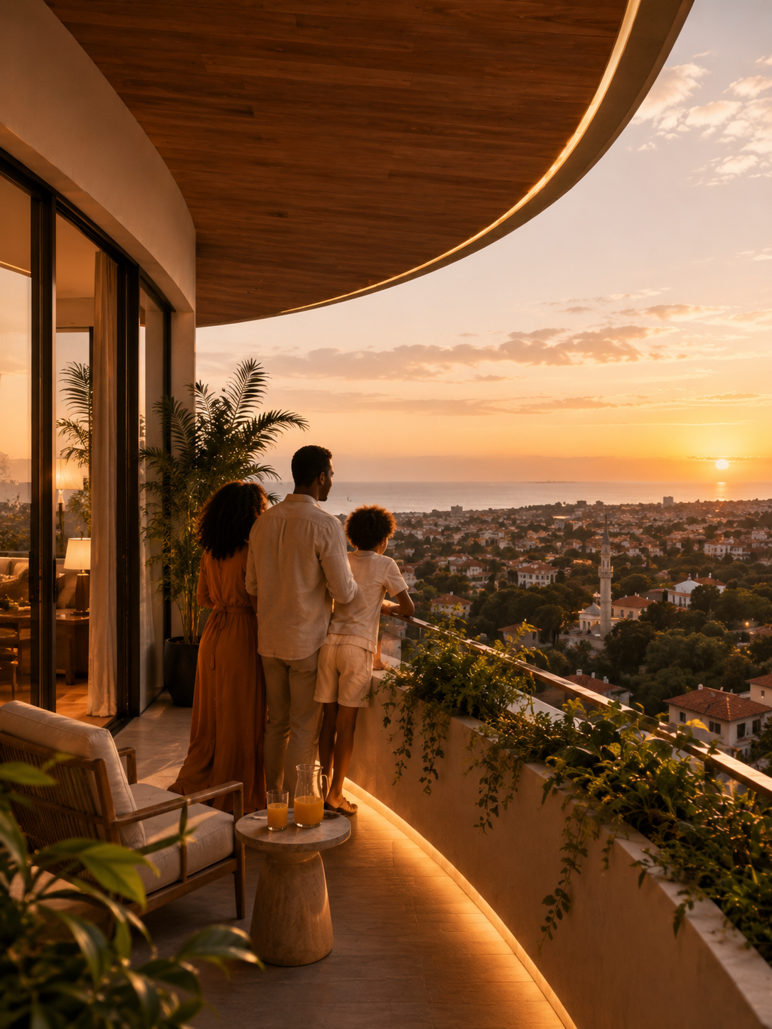 Balcon avec vue sur Conakry