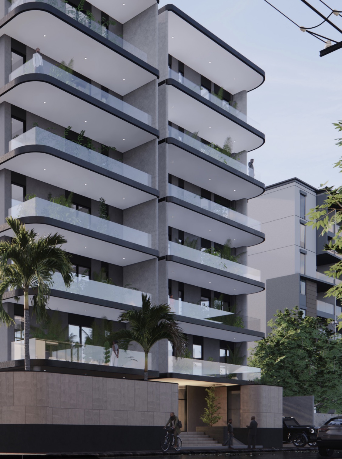 Détail des balcons végétalisés