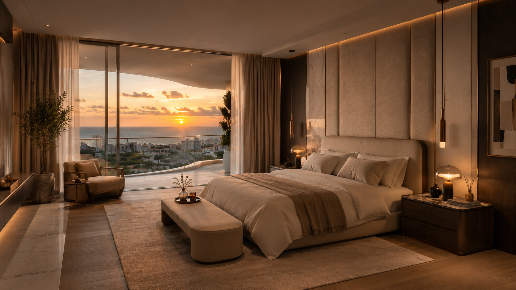 Suite parentale avec vue mer